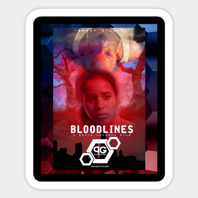 PARADIGM GREY BLOODLINES MOVIE SHIRT Sticker by IMPAKTSTUDIO